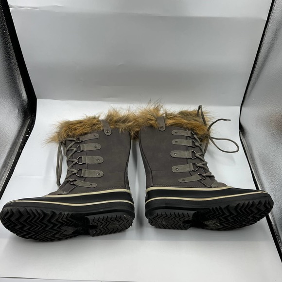 Esprit Edith Tall Winter Duck Boots Insulated Faux Fur Lace Up Women's Size 7 M - Picture 5 of 11